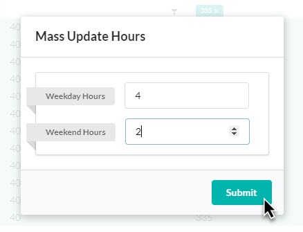 Add weekday and weekend hours to be added to each store